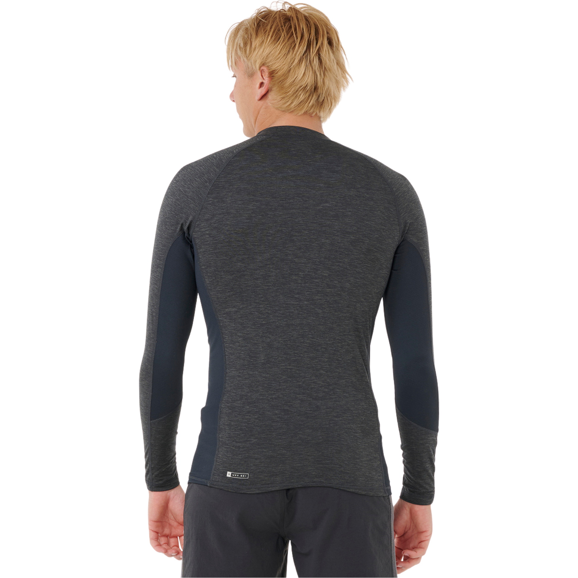 2026 Rip Curl M&auml;nner Dawn Patrol UPF Langarm-Lycra-Westen 194MRV - Black Marle